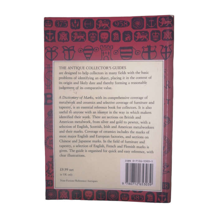 1992 A Dictionary Of Marks by Margaret Macdonald-Taylor Softcover