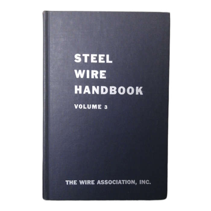 Steel Wire Handbook Volume 1-4 by Allan B. Dove 1982 Hardcover w/o Dustjacket