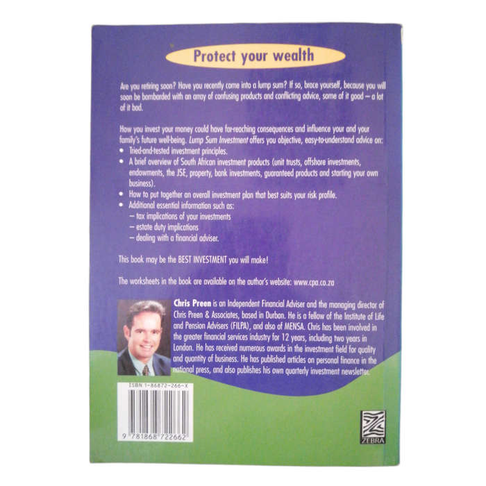 Lump Sum Investment by Chris Preen First Edition 1999 Softcover