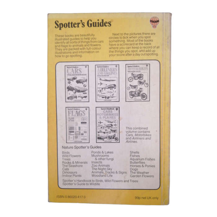 1980 Spotter`s Guide To Motorbikes by David Minton Softcover