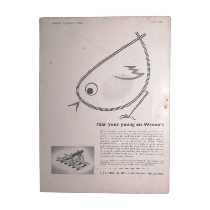 1958 Model Railway News Magazine July 1958 Softcover