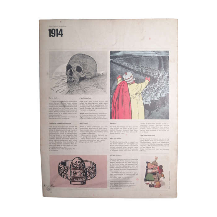 1968 History Of The 20th Century Magazine No.17 - 1914 - The First Blows Softcover
