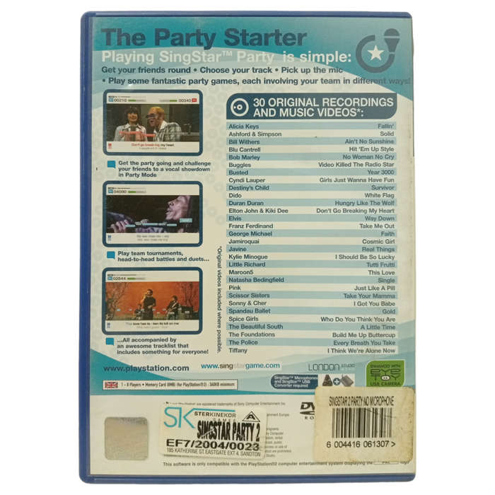 Sing Star Party Play Station 2