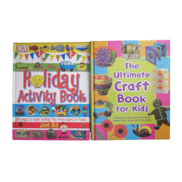 The Holiday Activity Book by Jane Bull and The Ultimate Craft Book For Kids 2 Book Set Softcover