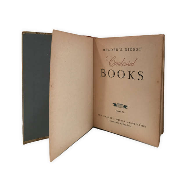 Reader's Digest Condensed Books Volume IX First Edition 1956 Hardcover - My Several Worlds. My India