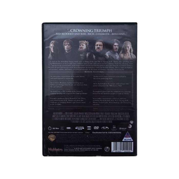 Game Of Thrones: The Complete First Season DVD