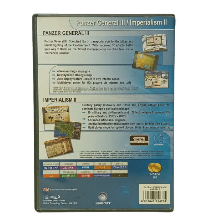 Panzer General 3 - Imperialism 2: Two Game Bundle Pack PC (DvD)