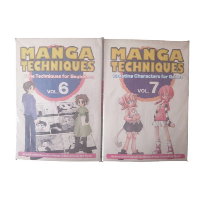 2004 Manga Techniques Volume 6 and 7 2 Book Set Softcover