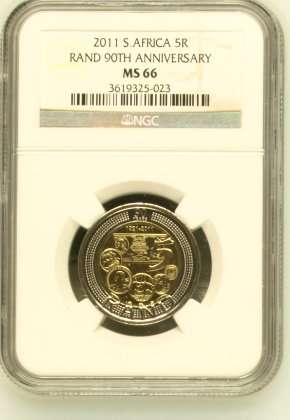 2011 SARB 90th Anniversary R5 NGC MS66 # FUN ends FRIDAY 8pm #