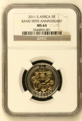 2011 SARB 90th Anniversary R5 NGC Graded MS64 @@@ Crazy 1 Day Auction @@@ R1 Start