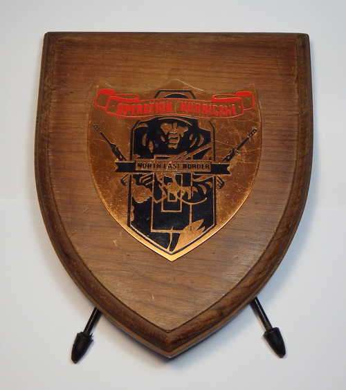 Rhodesian Operation Hurricane plaque