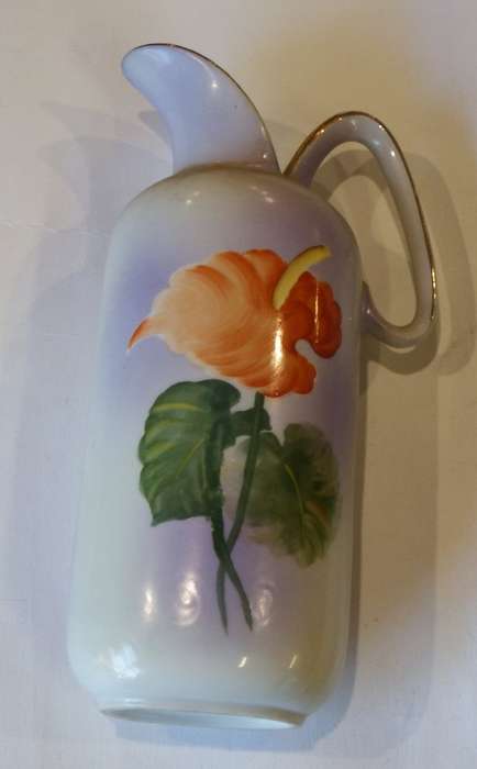 Vintage Balboa hand painted small water jug