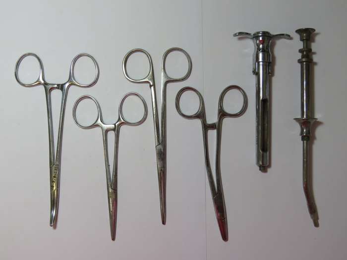 Lot of 6 medical tools