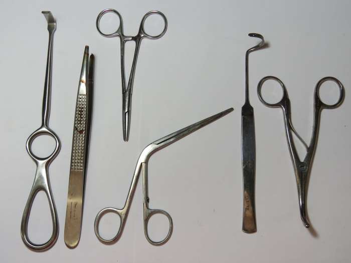 Lot of 6 medical tools