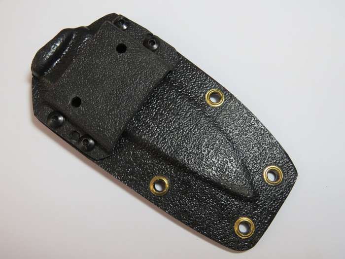 Plastic sheath for handmade fixed blade knife