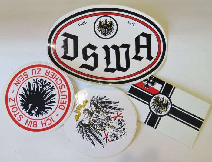 Lot of German Prussia and German South West Africa stickers