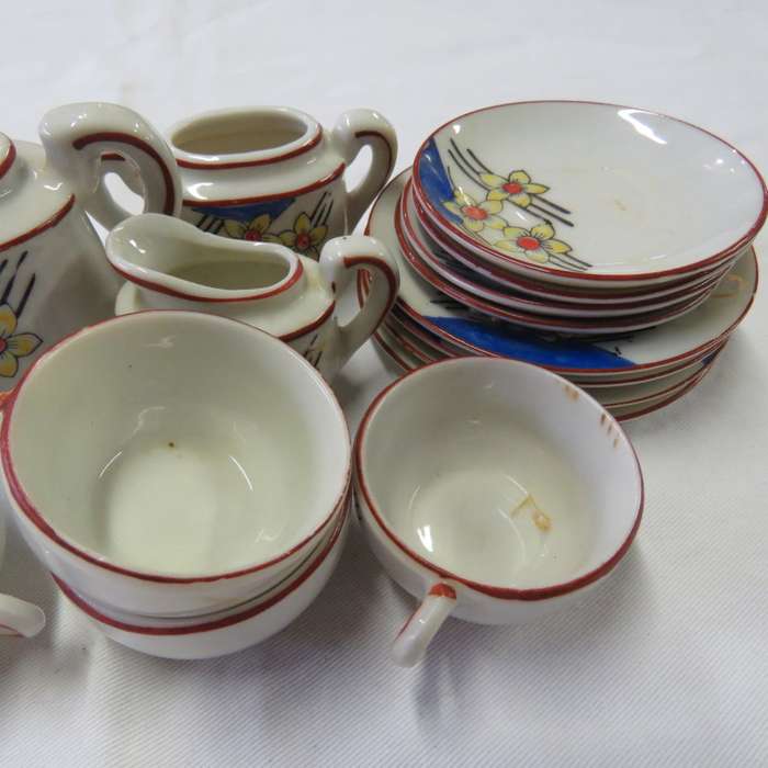 Vintage doll house tea set