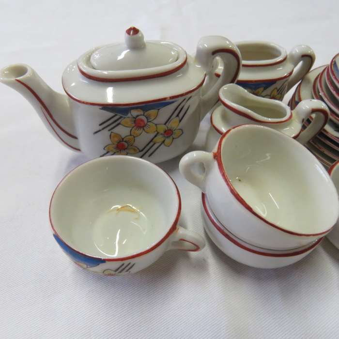 Vintage doll house tea set