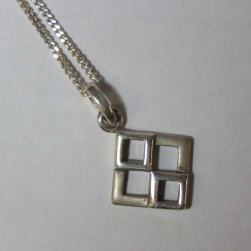 Sterling silver necklace and pendant - Weighs 3,3 grams