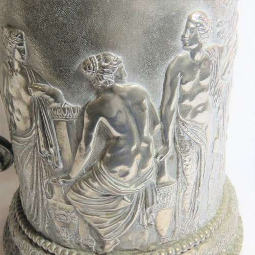 Very large silver plated mug with Greek motive - weight - 3,3 kg - very rarely seen