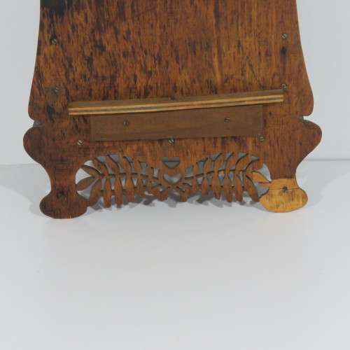 Antique wooden fret work wall hanging with swing - Boer war period - Size 29 x 17 cm