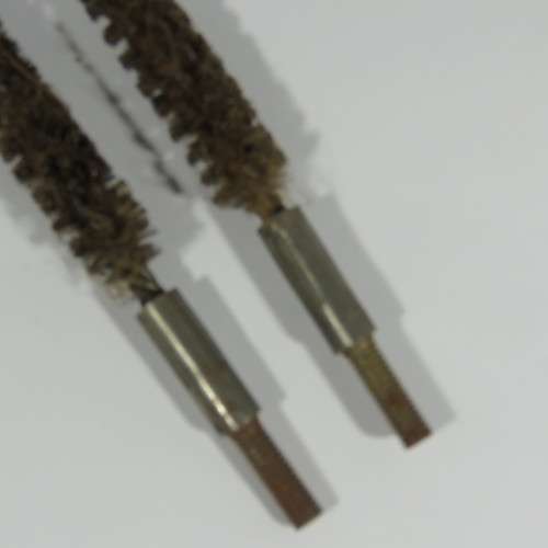 Pair of vintage 12 bore shotgun cleaning brushes