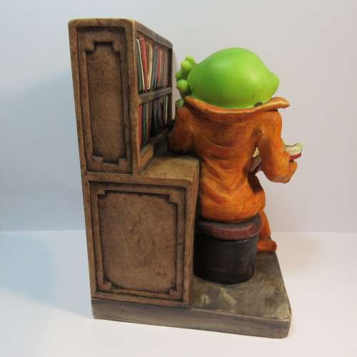Librarian Frog resin book end figurine