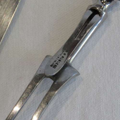 Vintage Joseph Rodgers carving knife and fork set