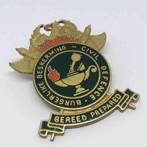 SA Civil Defence cap badge