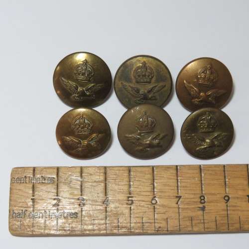 South African Air force buttons - Lot of 6 buttons - 6 Different makers
