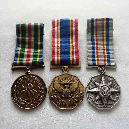 Set of 3 Police service medals issued to Warrant Officer DeVlin Williams