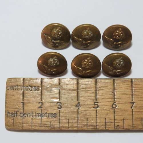 South African Air force buttons lot of 6 smaller size buttons - Made by Gaunt London