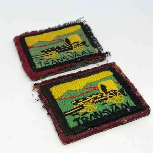 Pair of South African boy scouts Transvaal badges
