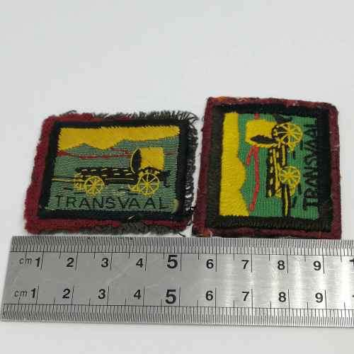 Pair of South African boy scouts Transvaal badges