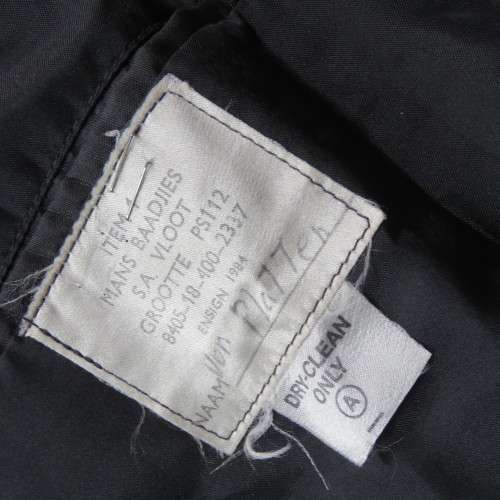 SA Navy Commander uniform blazer and trousers - Sizes in description below