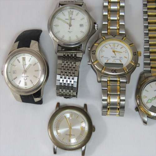 Lot of 6 Quartz watches for spares - Not working