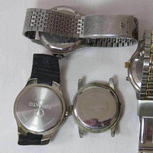 Lot of 6 Quartz watches for spares - Not working
