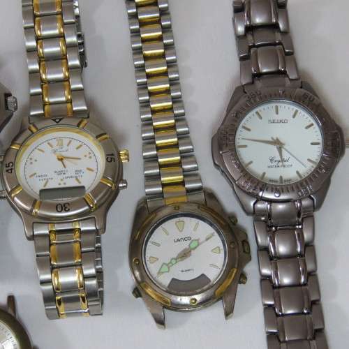 Lot of 6 Quartz watches for spares - Not working