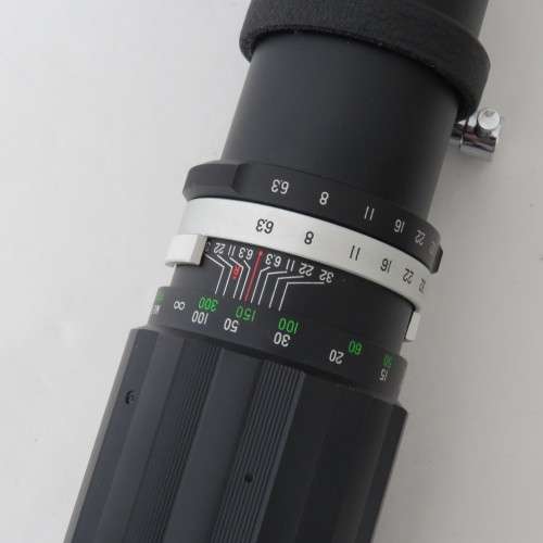 Vintage Soligor 400 mm f/603 classic lens with rotating tripod mount