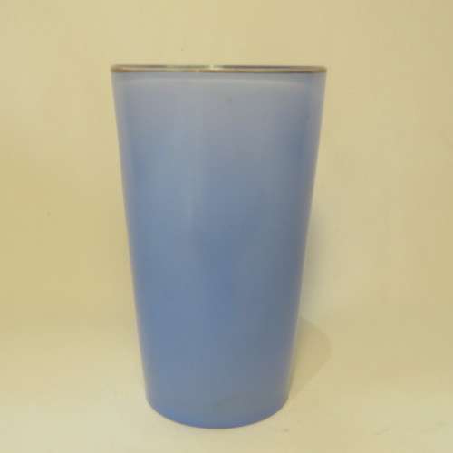Coronation of QE 2 June 2nd 1953 - Opaque blue glass with gold trimming