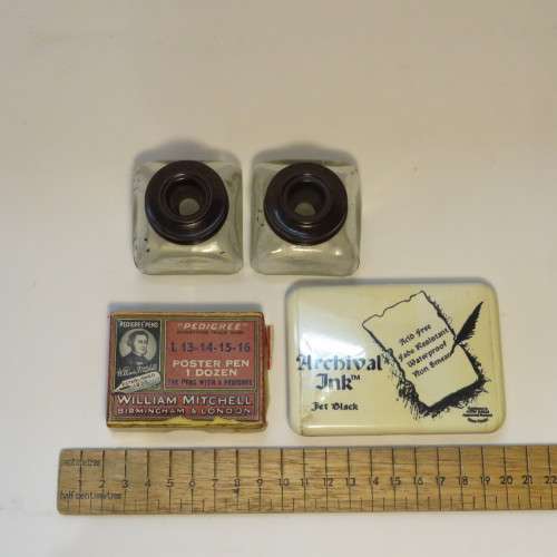 1930`s writing case with accessories - Good condition - 36 x 25 cm