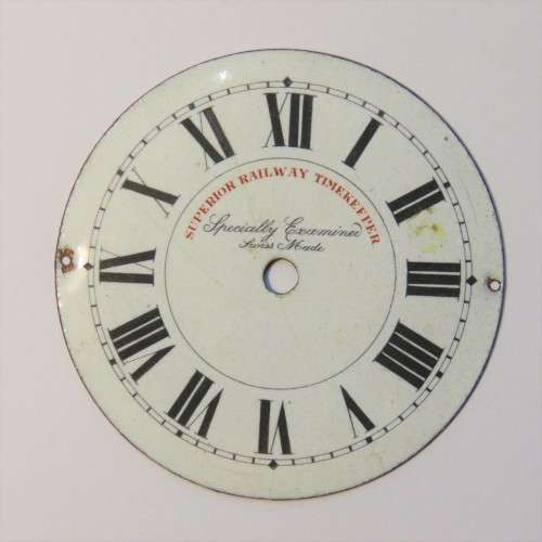 Superior Railway timekeeper pocket watch enameled face - Screw fix