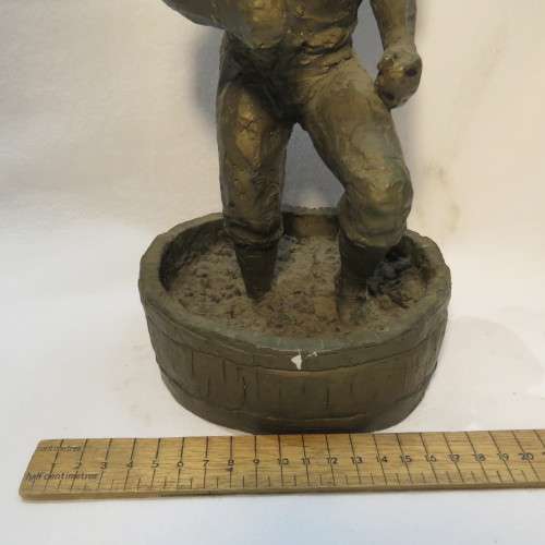 Set of Bronzed resin sculptures of winemakers by Miriam Schwartz