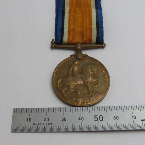 Rare WW1 Bronze War medal issued to 2Q435 Pte. I. Lekarapa of SA Native Labour Corps