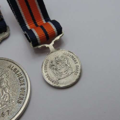 SADF General Service medal and miniature - #026367