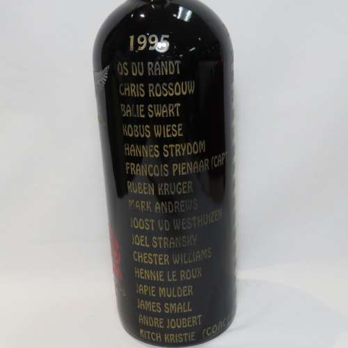 1995/2007 South Africa Rugby world cup champions Limited Edition wine bottle - #62 of 400