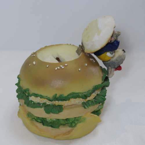 Hamburger with mouse money box - No lid on base