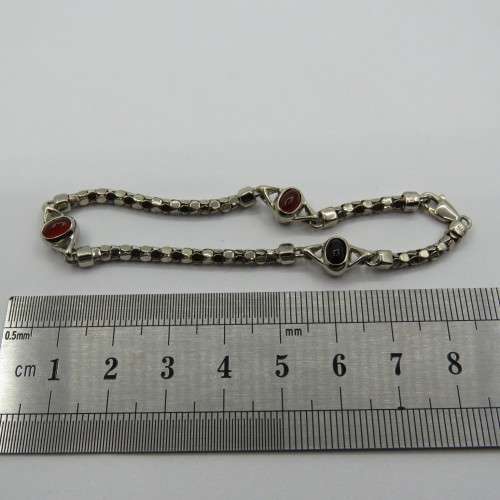 Costume jewellery necklace and bracelet silver look alike - never used