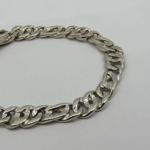 Costume jewellery necklace and bracelet silver look alike - never used