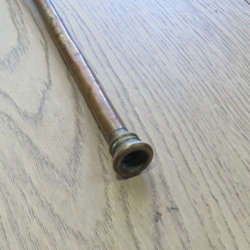 Vintage brass and copper long trumpet - Length 101 cm